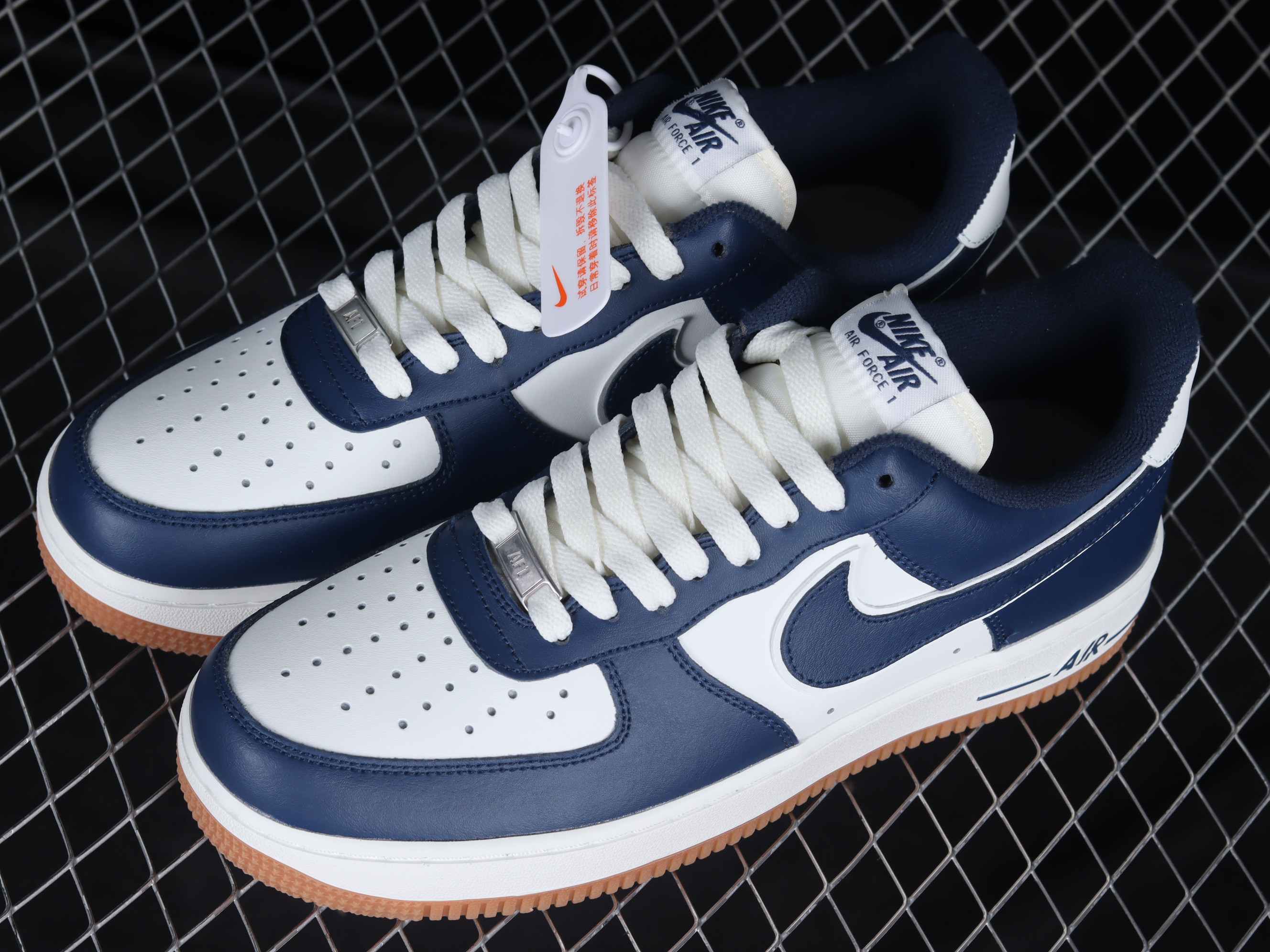 Nike Air Force 1 Low College Pack Midnight Navy Shoes Sneakers SNK651873386