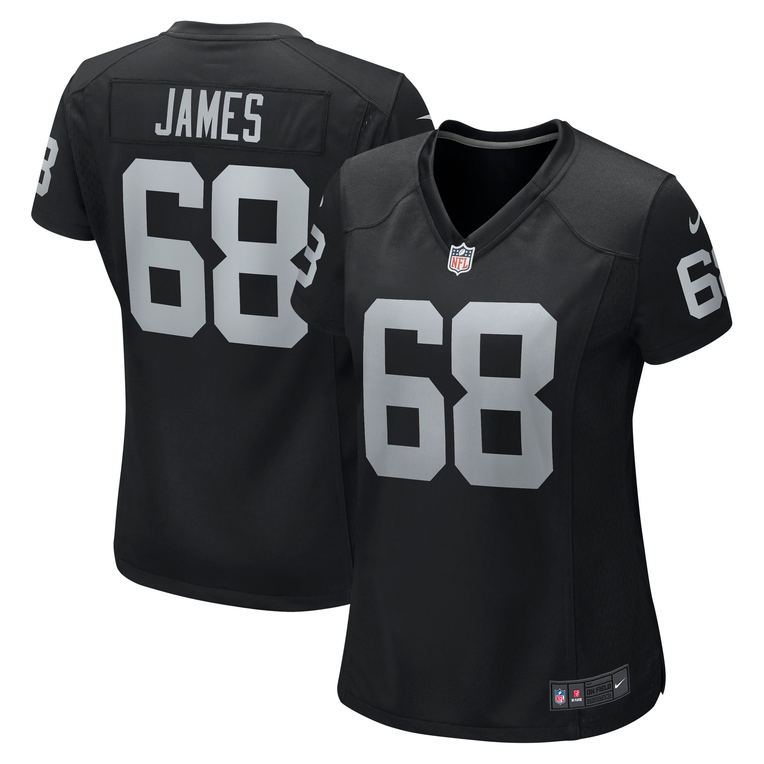 Women’s Las Vegas Raiders Andre James Black Game Jersey