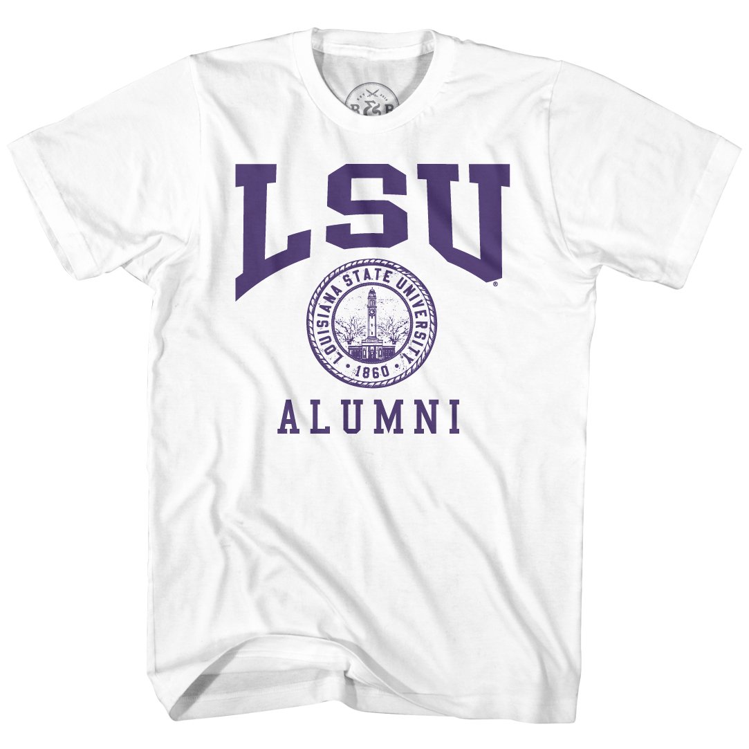 B&B Dry Goods Lsu Tigers Alumni Seal T-Shirt – White