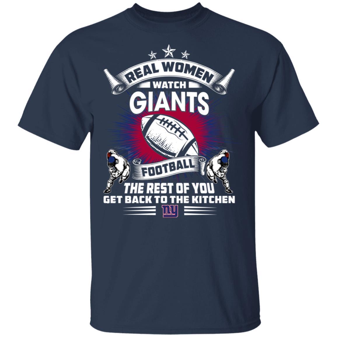 Real Women Watch New York Giants Gift T Shirt