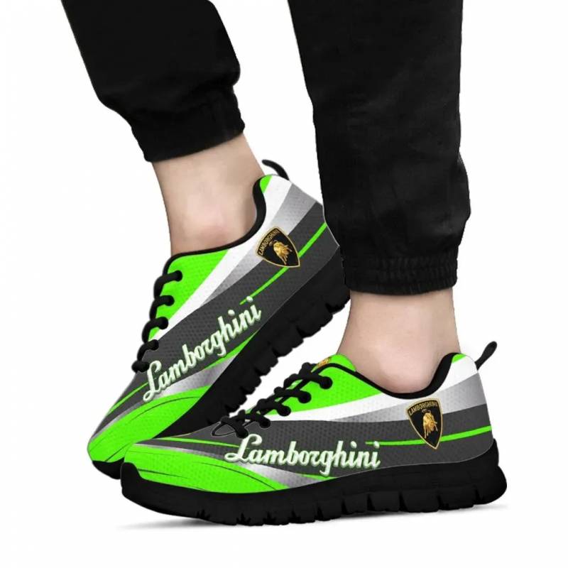 3D Printed Lamborghini NTA Sneakers Ver1 For Men & Women (Green)