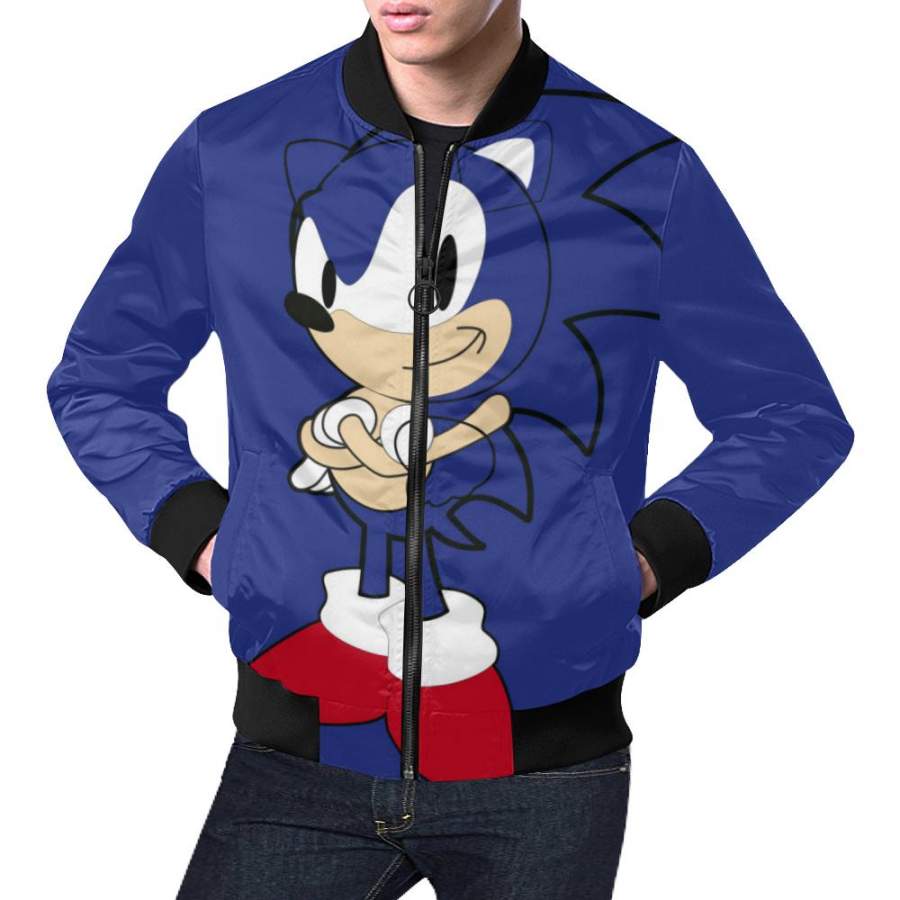 Sonic the Hedgehog All Over Print Bomber Jacket for Men