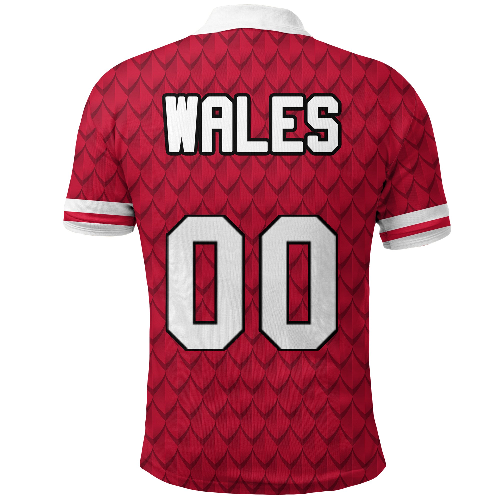 (Custom) Wales Dragon Polo Shirt Euro Soccer A27