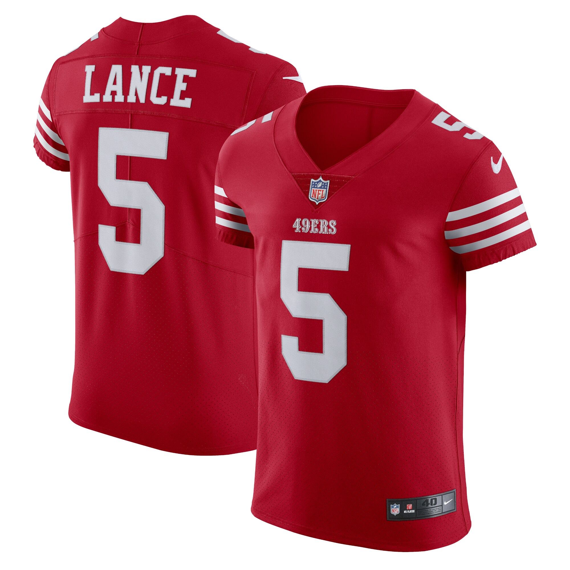 Trey Lance San Francisco 49ers Vapor Elite Jersey – Scarlet