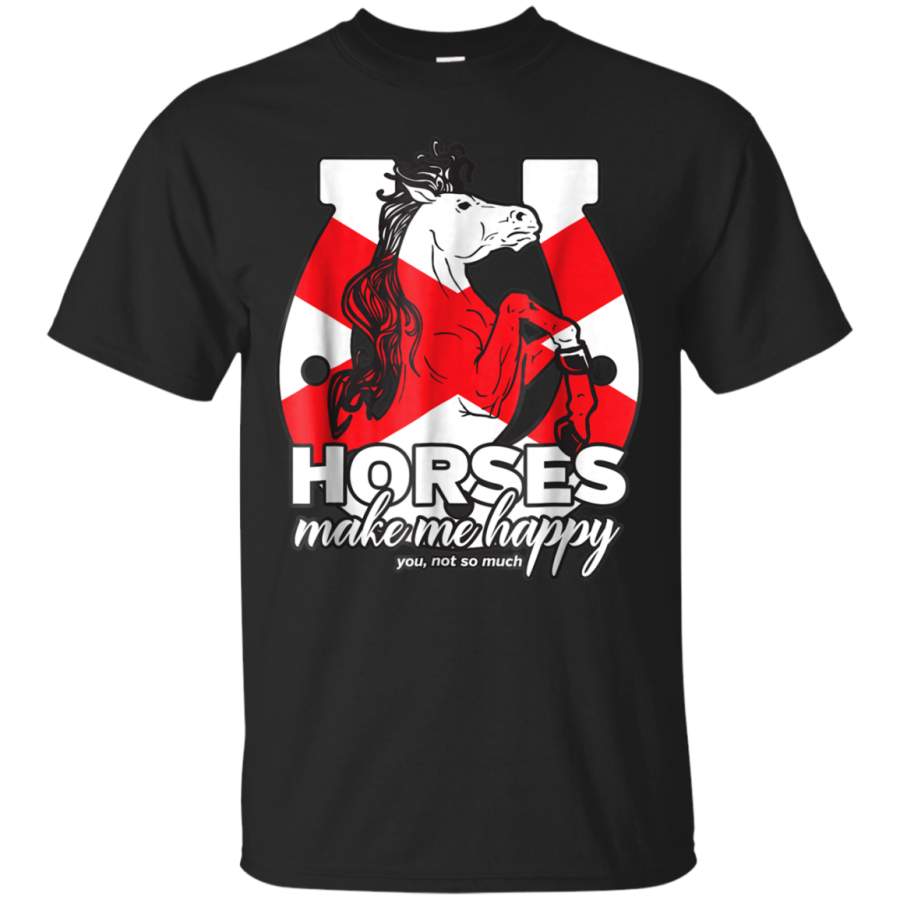 AGR Alabama Shirt Horses Make Me Happy Equestrian Gift