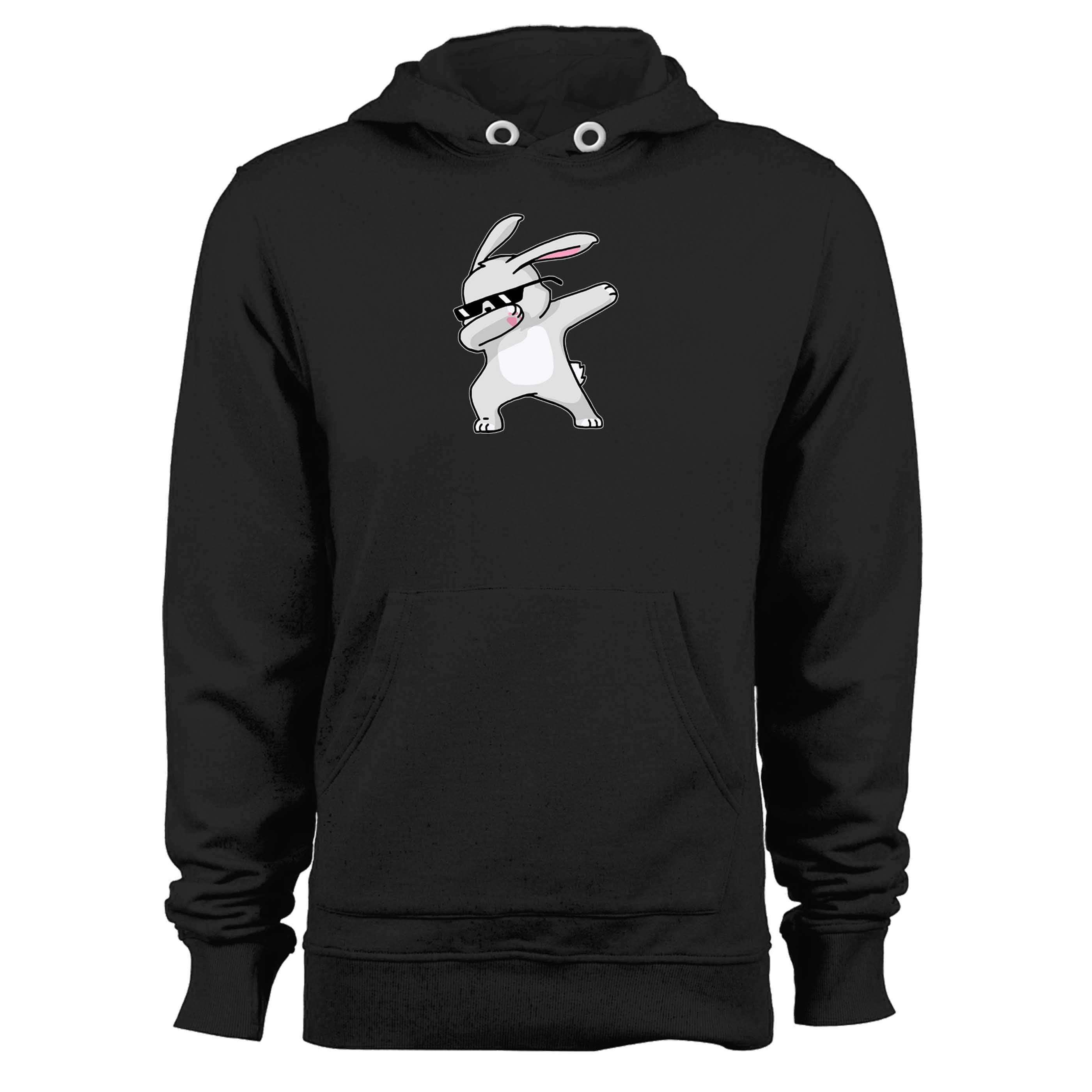 Dabbing Rabbit Funny Unisex Hoodie