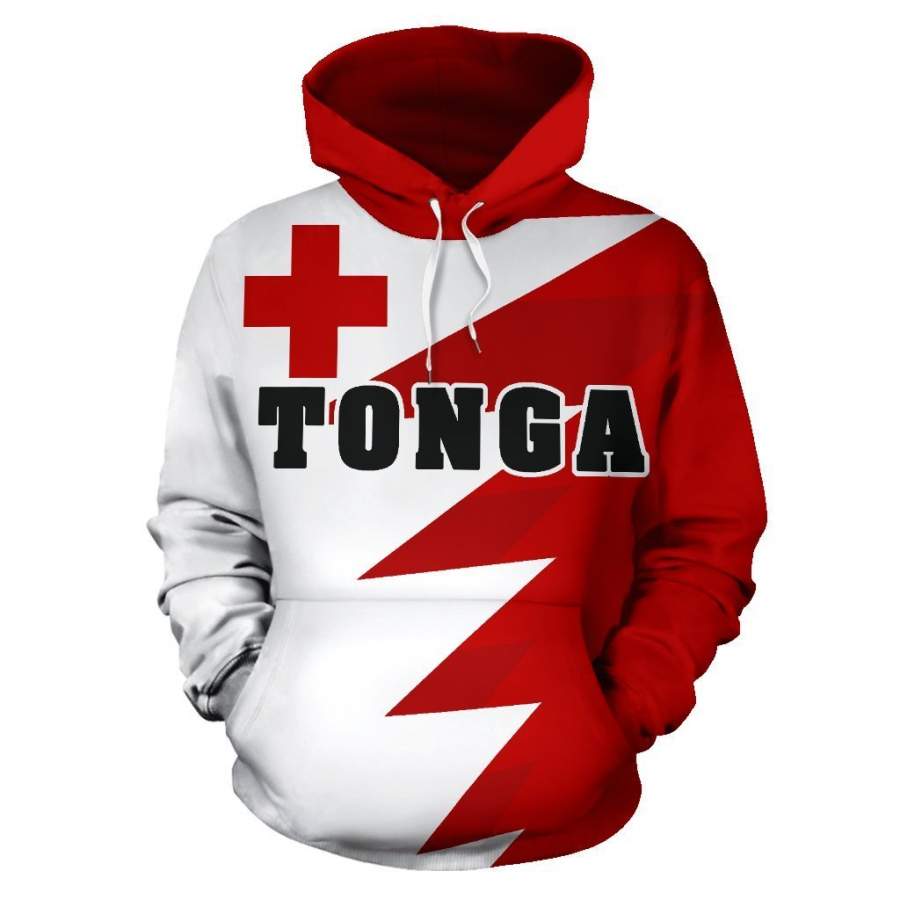 Tonga Flag All Over Print Hoodie – Tooth Style J9