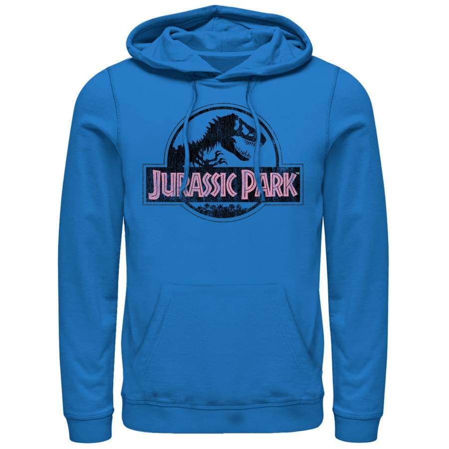 Jurassic Park Men’s Vintage Logo Lightweight Hoodie