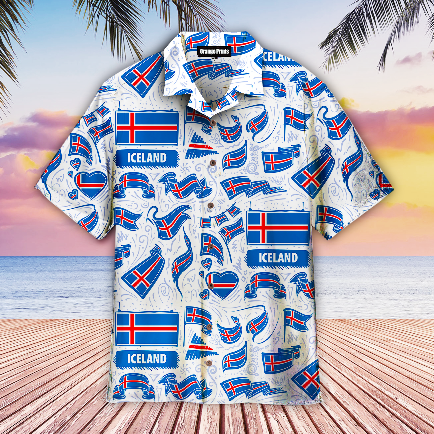 Iceland Flag Hawaii Shirt For Men Women Ha22813