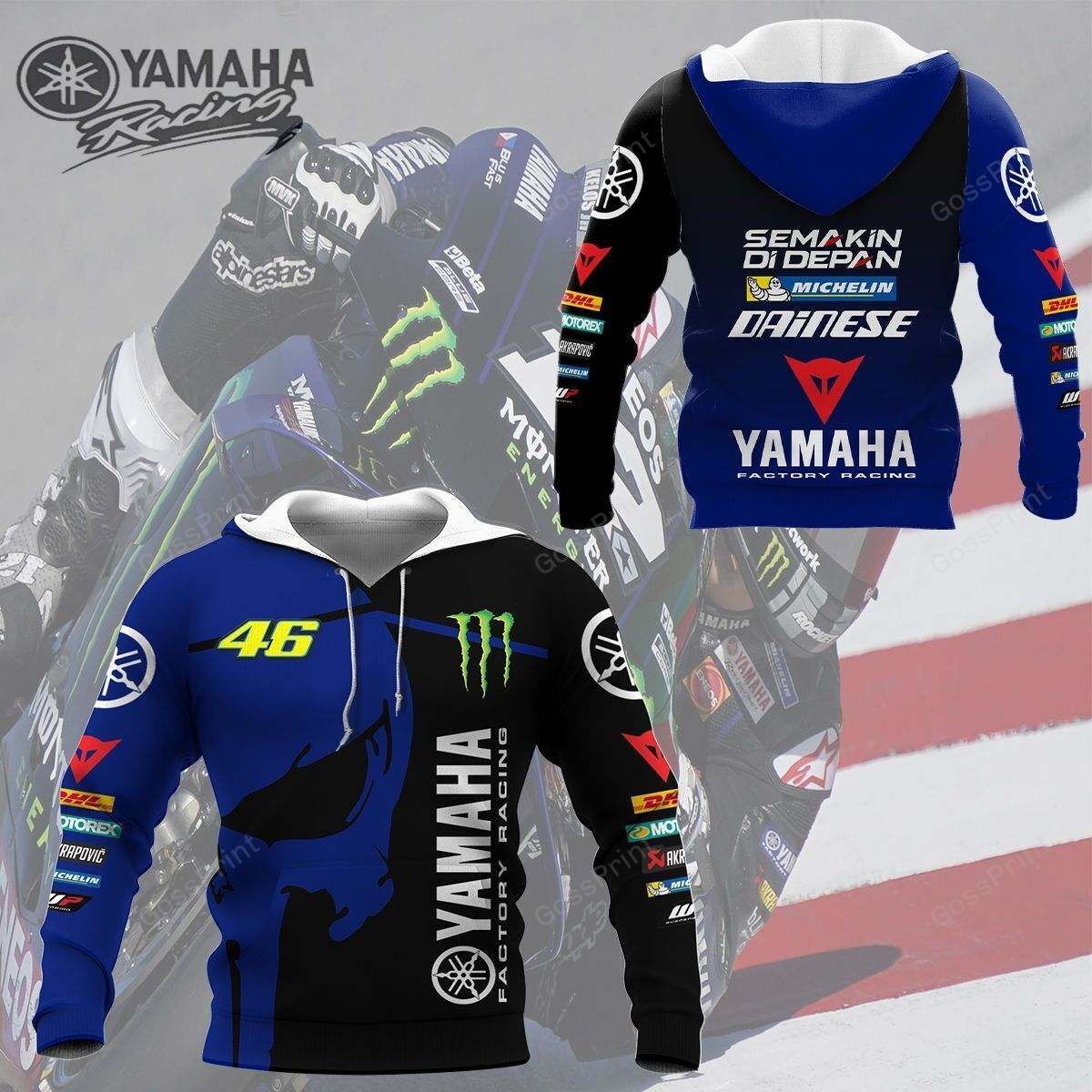 3D All Over Printed Yamaha Racing Shirts Ver 237