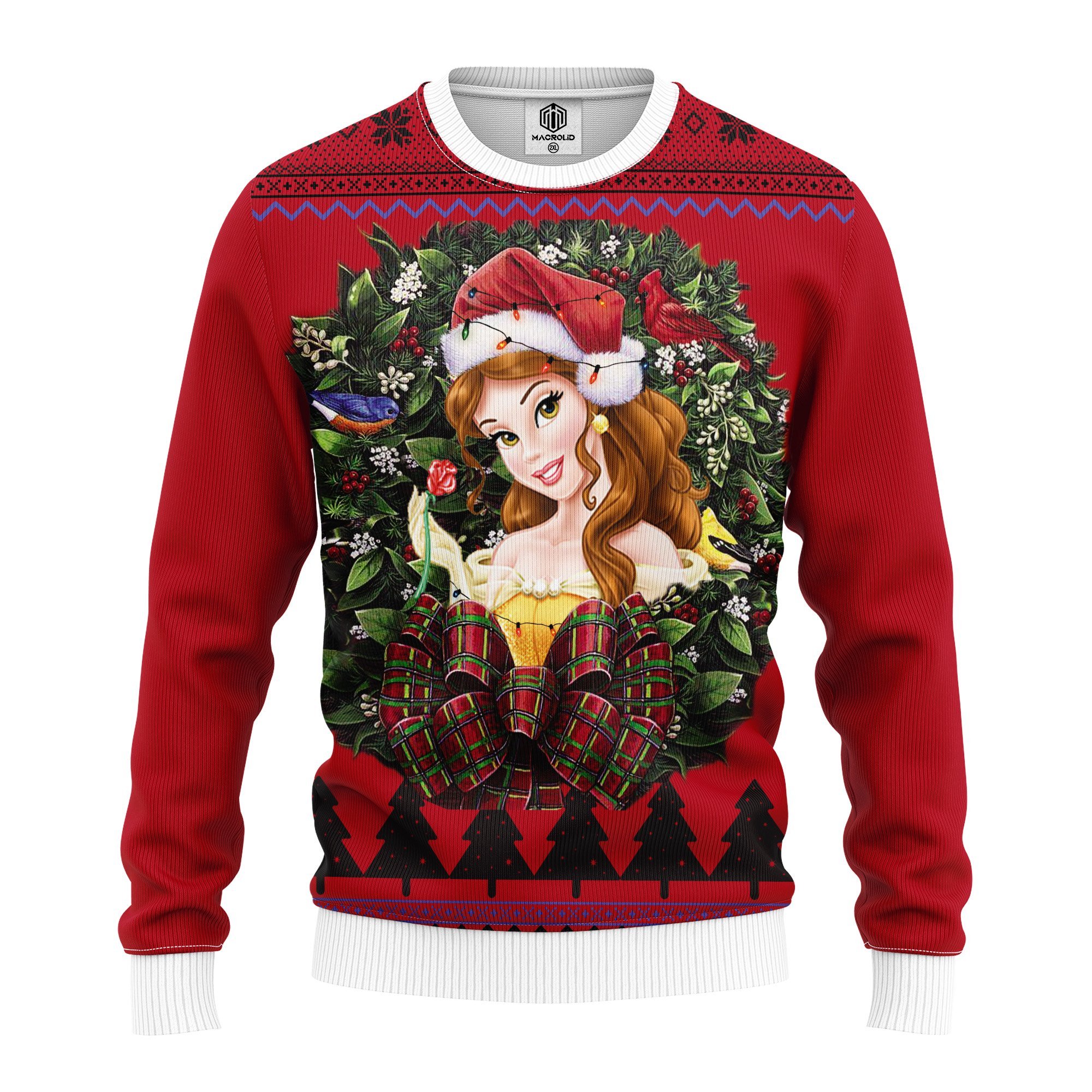 Belle Beauty And The Beast Noel Mc Ugly Christmas Sweater – thanksgiving gift