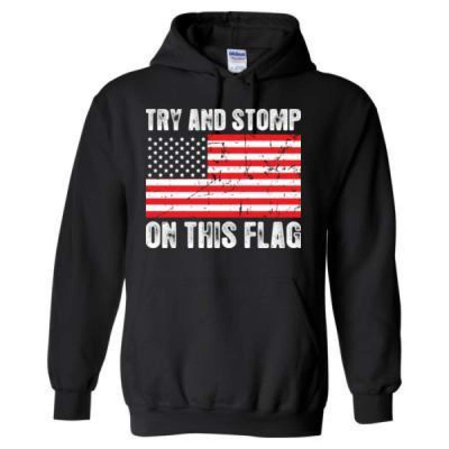 AGR Try And Stomp On This Flag – Heavy Blend™ Hooded Sweatshirt