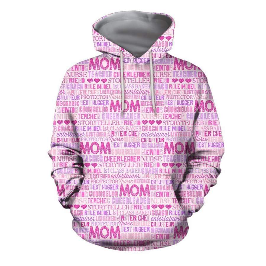 3D All Over Happy Mother’s Day Quote Hoodie