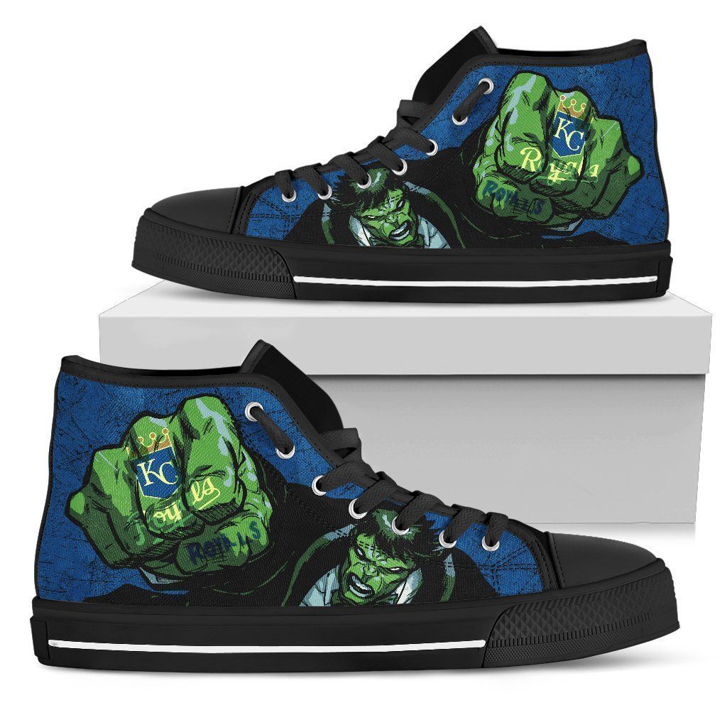 Hulk Style Kansas City Royals High Top Shoes