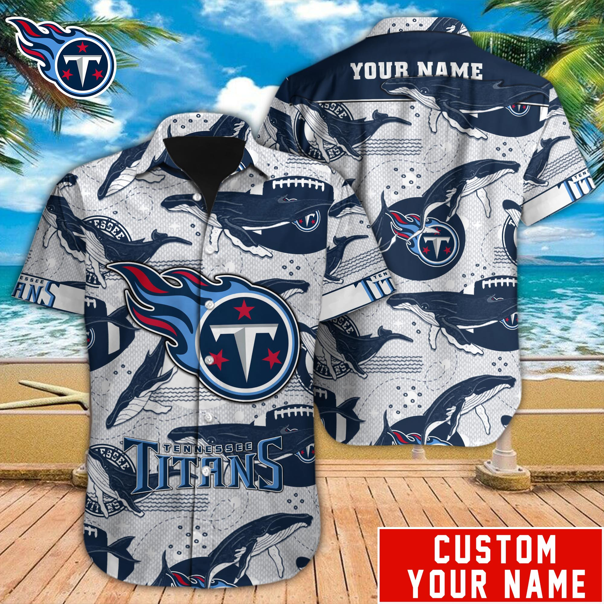 Tennessee Titans Nfl-Hawaiian Shirt Custom M-40576