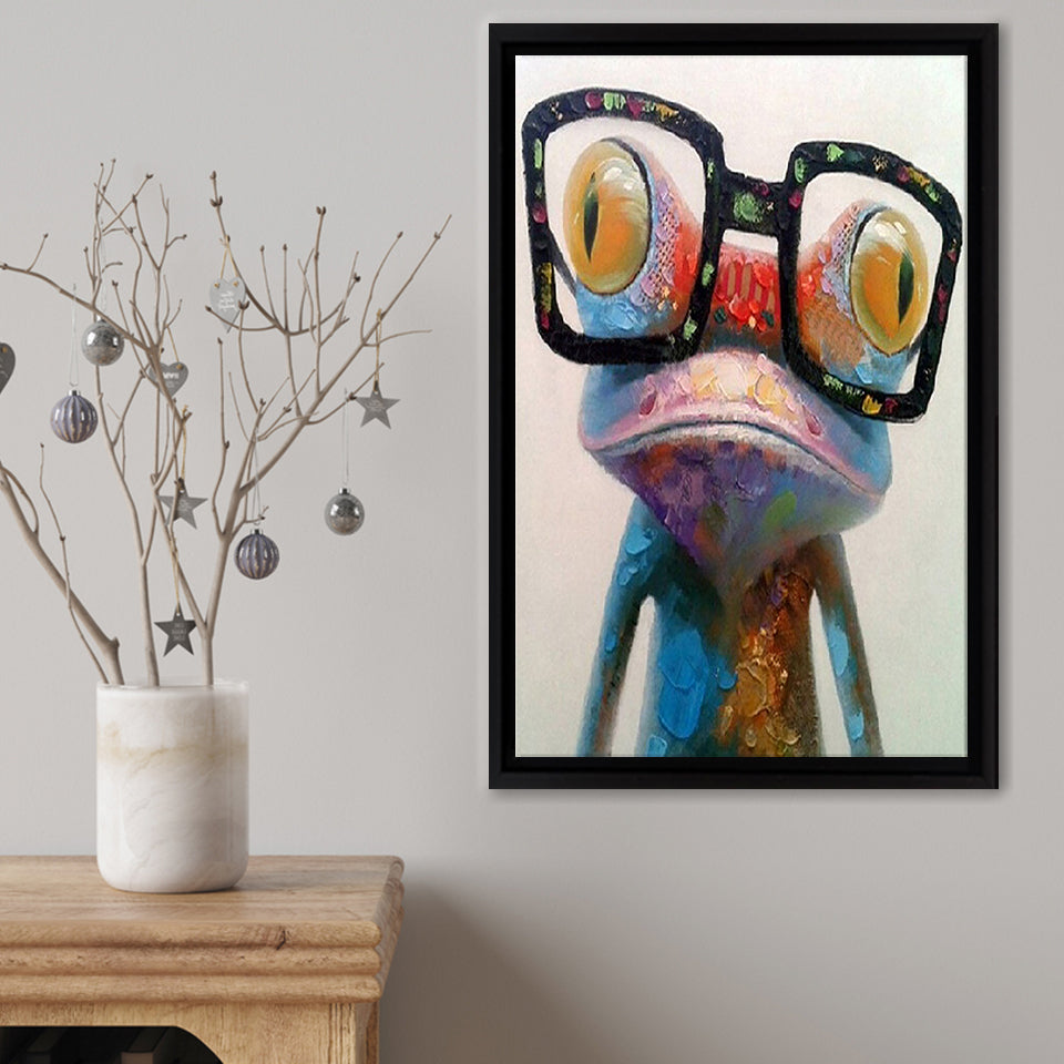 Animal Frog Framed Canvas Print – Canvas Painting, Canvas Art, Wall Art, Wall Decor