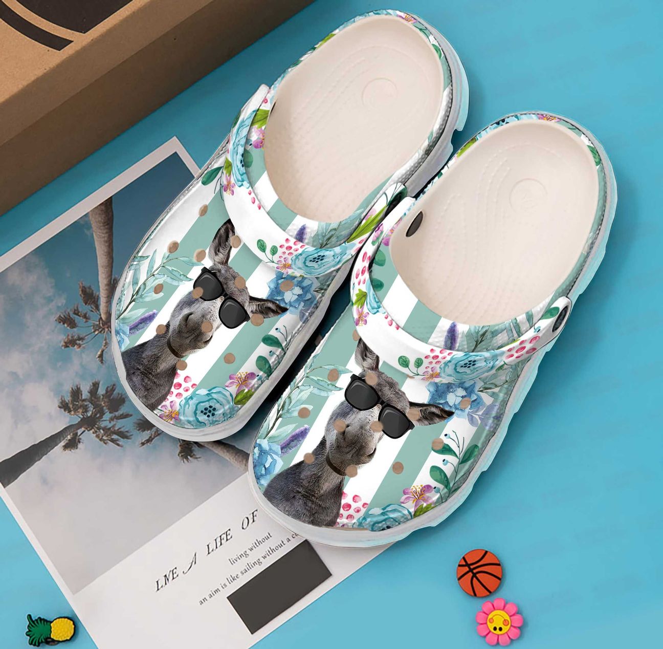 Donkey Personalized Clog, Custom Name, Text, Color, Number Fashion Style For Women, Men, Kid, Print 3D Amazing Donkey