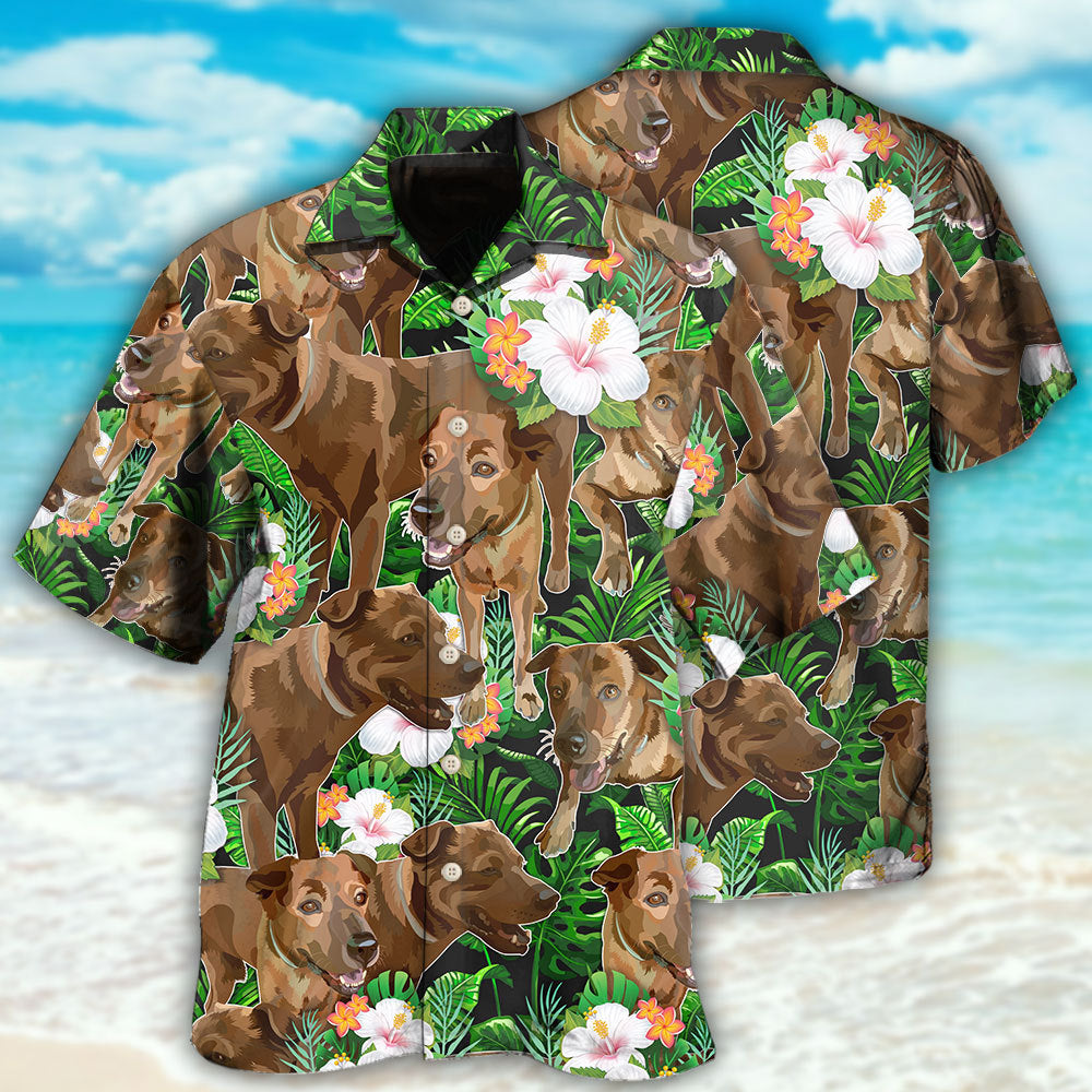 Rhodesian Ridgeback Dog Tropical Floral Hawaii Shirt Ha102897