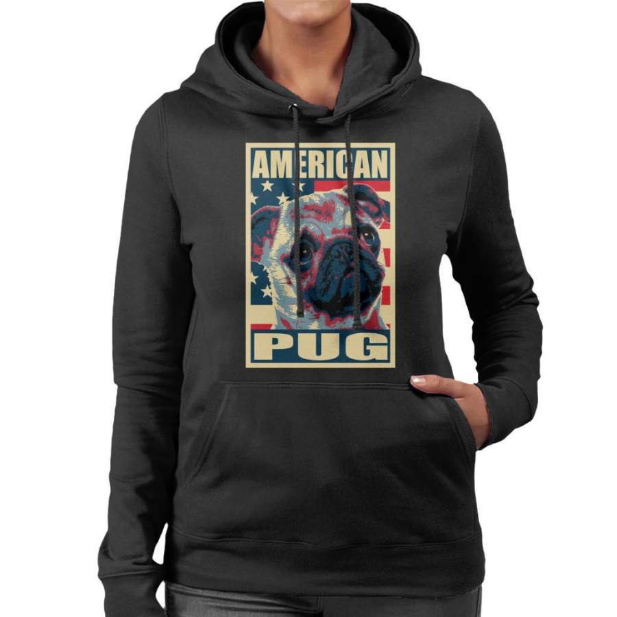 American Pug Women’s Hooded Sweatshirt