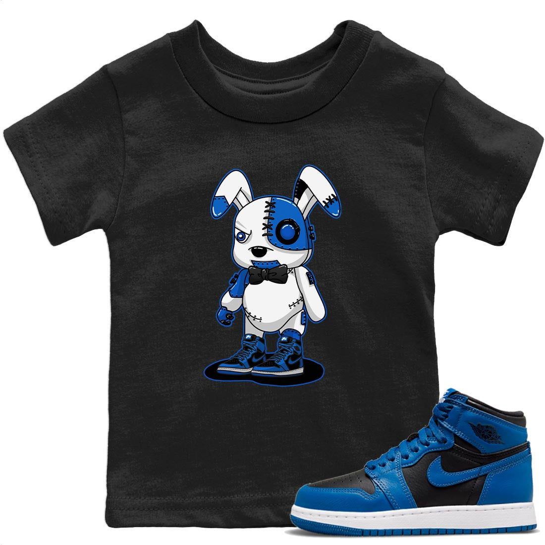 Cyborg Bunny T-Shirt – Air Jordan 1 Dark Marina Blue Baby & Youth