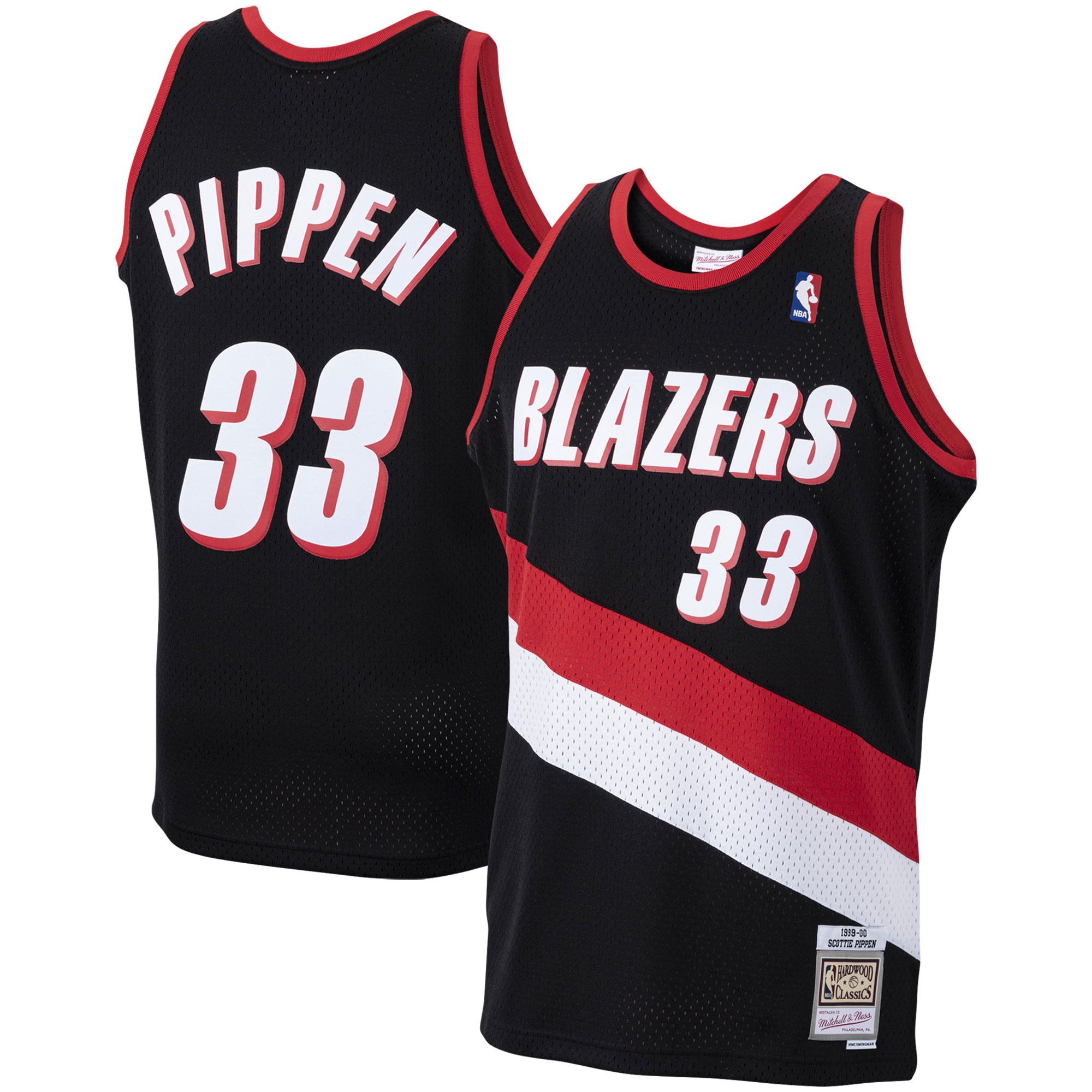 Scottie Pippen Portland Trail Blazers Mitchell & Ness 1999/00 Hardwood Classics Swingman Jersey – Black