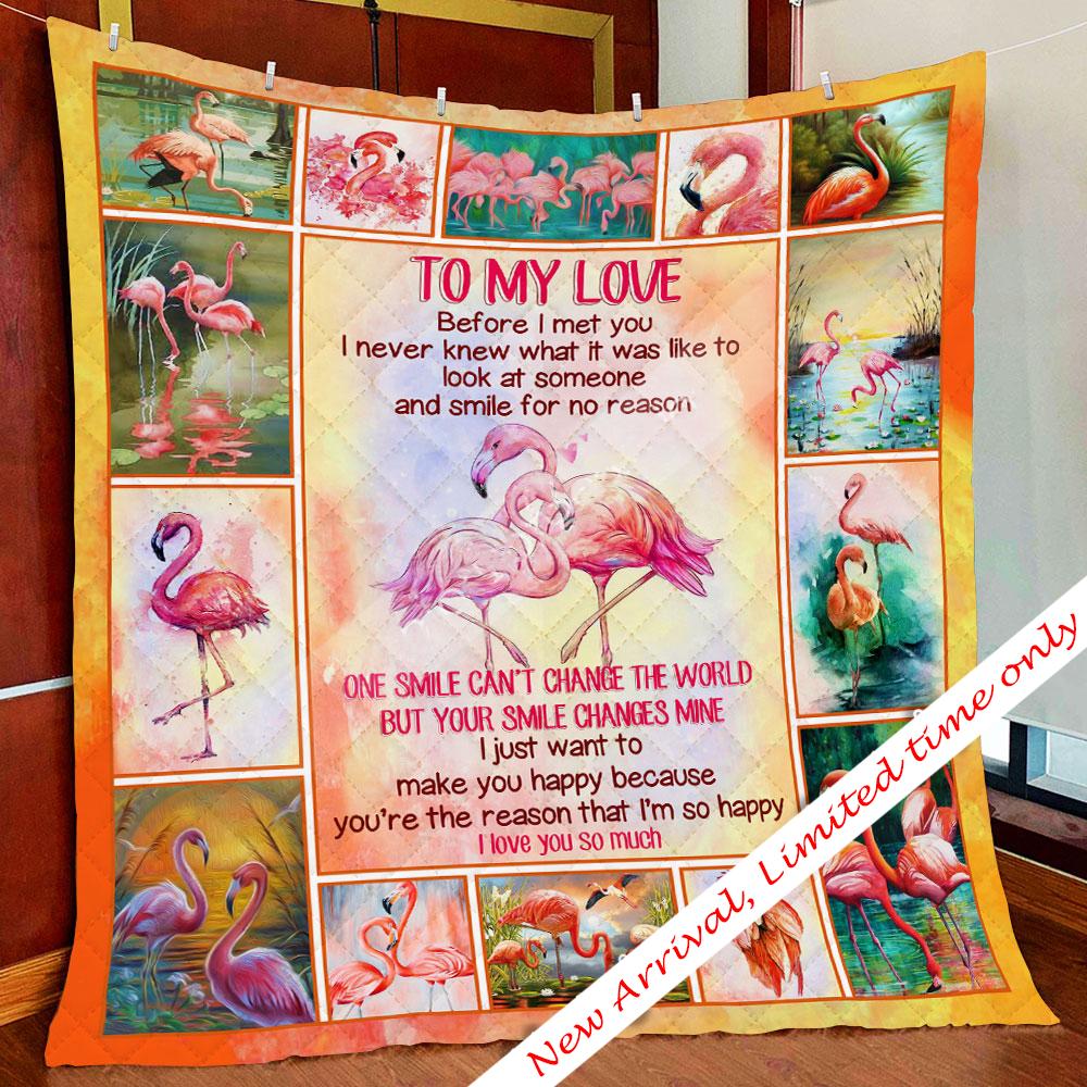 ViticStore™ flamingo- salmon pink- soft microfleece fabric all size quilt blanket