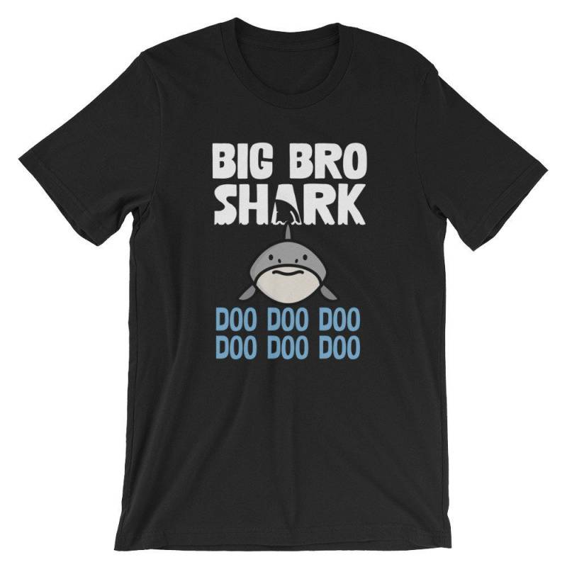 Crushtee Big Bro Shark Doo Doo T Shirt | Funny Shark Matching Tshirt | Family Novelty Gift Tee Shirt | Shark Fun Unisex TShirt | Big Brother Humor Long Sleeve Hoodie