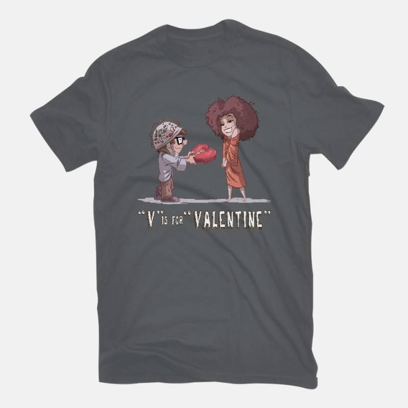 Crushtee basic v is for valentine Movies Tshirt Long Slleve Hoodie
