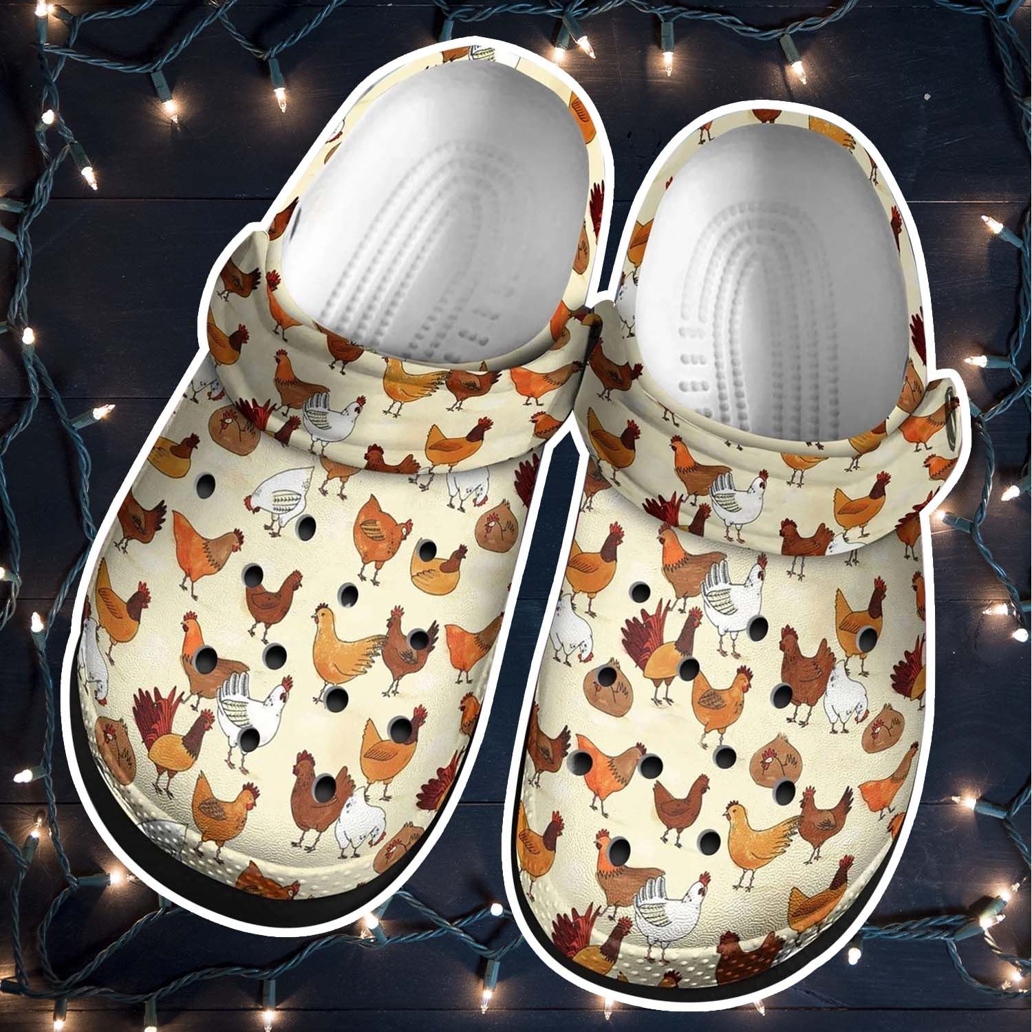 Farm Loves Chicken Clog Croc Shoes – Justbeperfect Shop