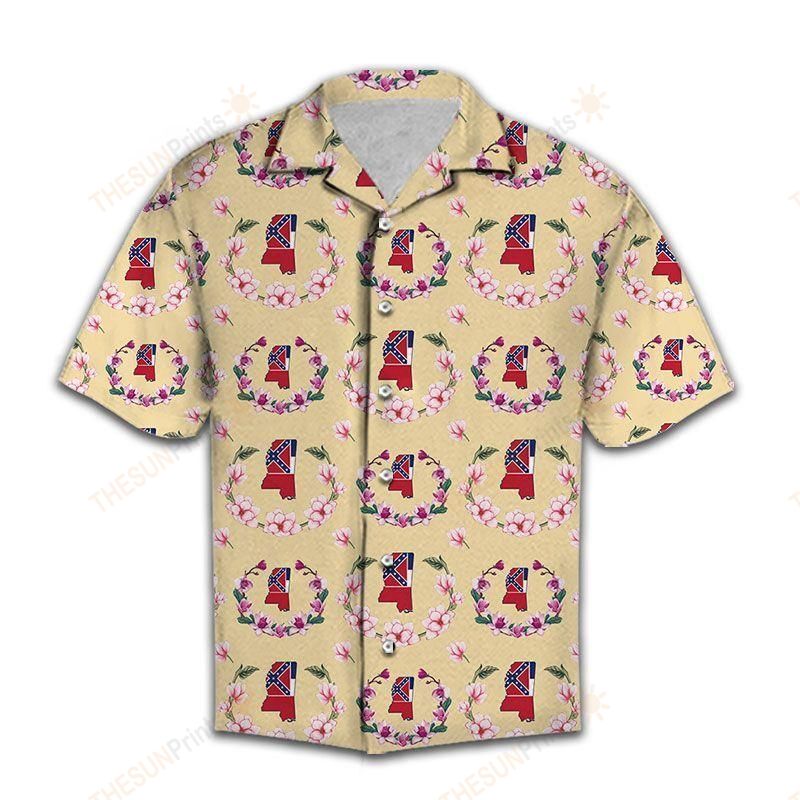 Magnolia Mississippi Hawaiian Shirt Ha95936