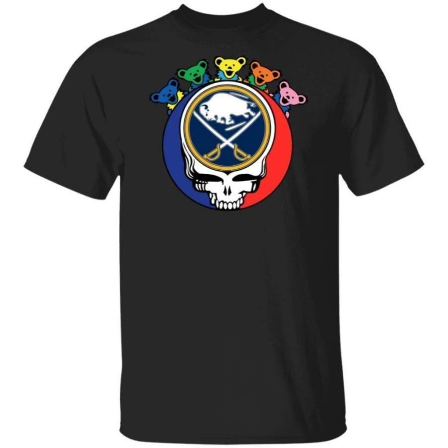 Grateful Dead Mixed Buffalo Sabres Hockey Shirt Cool Gift MN09