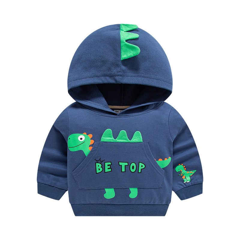 3D Design Cartoon Dinosaur Hoodie Kid Coat Children Sweatshirt With Hat Cardigan Zipper Outerwear Jacket For Baby,Boys,Girls alx