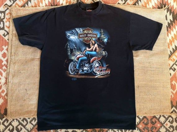 3D emblem Harley Davidson vintage biker t shirt size XL – Jamestees Store
