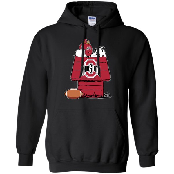 Ohio State Buckeyes Snoopy And Woodstock Waiting For Football Season Long Sleeve Hoodies Sweatshirts T-Shirt