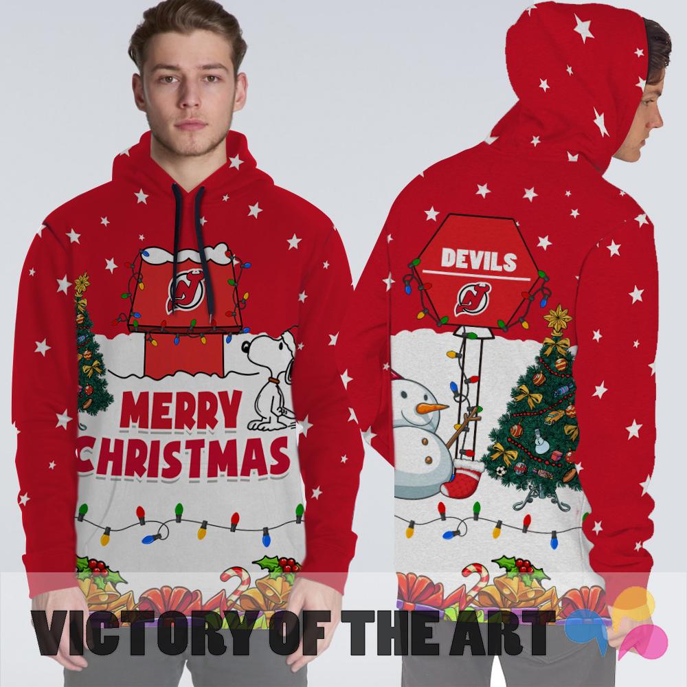 Funny Merry Christmas New Jersey Devils Hoodie 2019