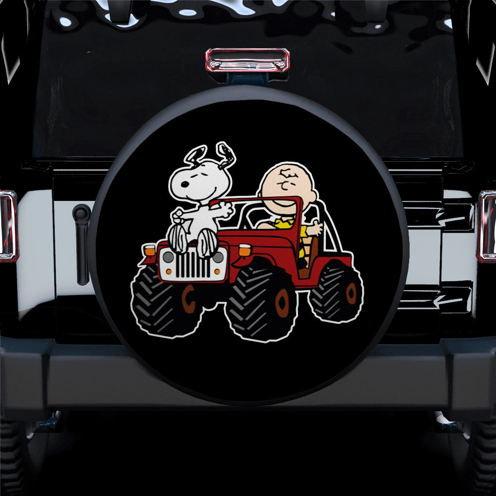 Snoopy And Friend Jeep Car Spare Tire Covers Gift For Campers