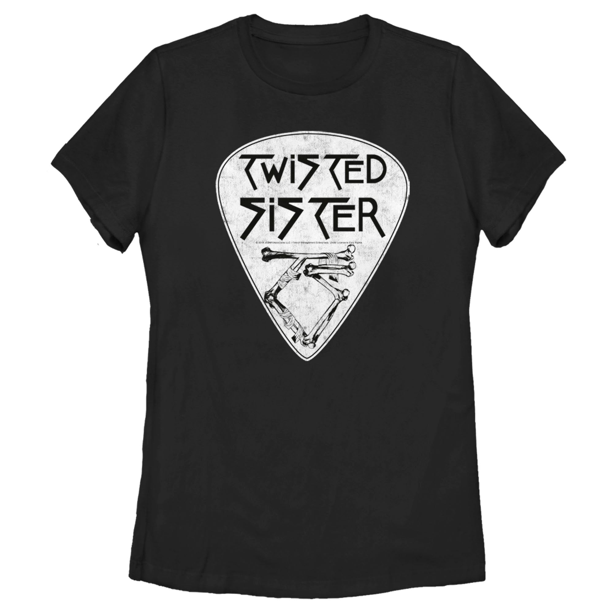 Twisted Sister Women’S Guitar Pick Logo  T-Shirt