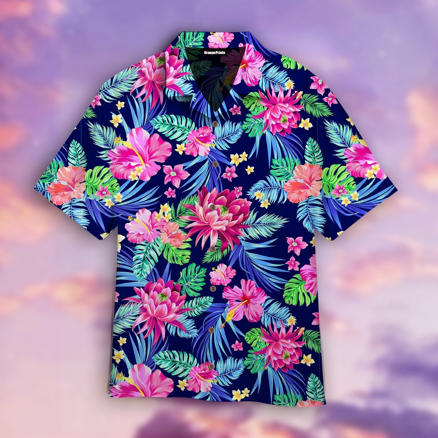 Vibrant Floral Hibiscus Flower Pattern Aloha Hawaii Shirts For Men And Women Ha33475