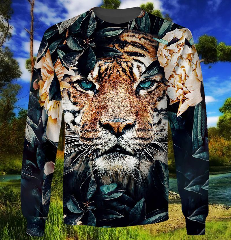 Wild Tiger In The Jungle 3D Full Print Sweatshirt