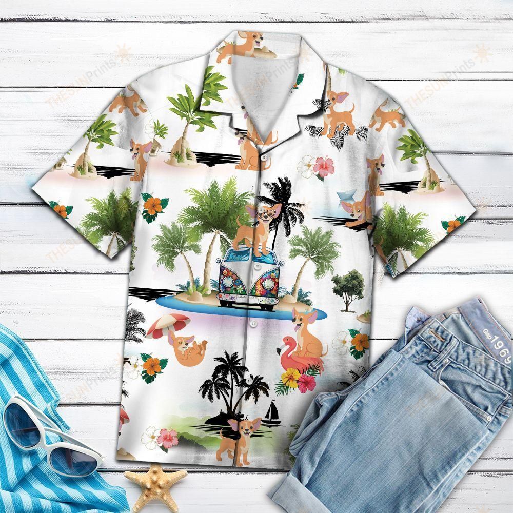 Chihuahua Vacation Hawaiian Shirt Ha95085