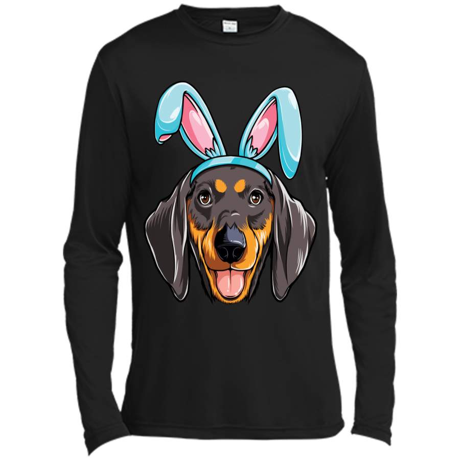 Easter Bunny Dachshund T shirt Dog Boys Girl Kids Men Women Long Sleeve Moisture Absorbing Shirt