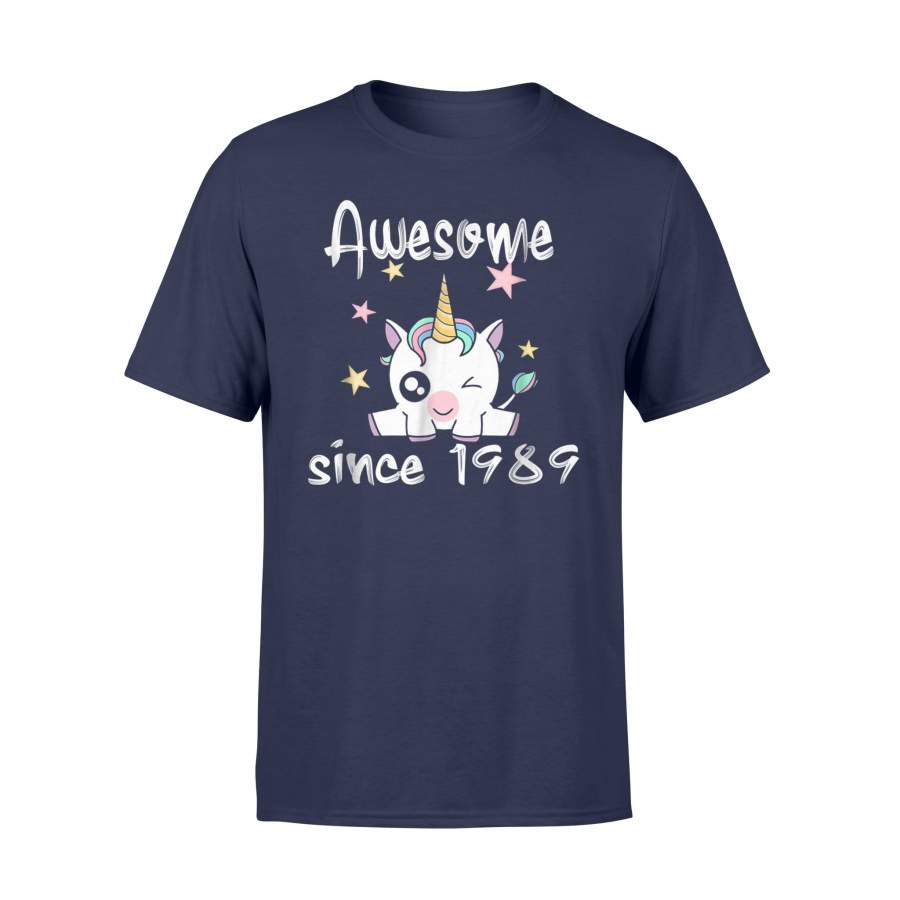 29th Birthday Awesome Since 1989 Unicorn T-Shirt