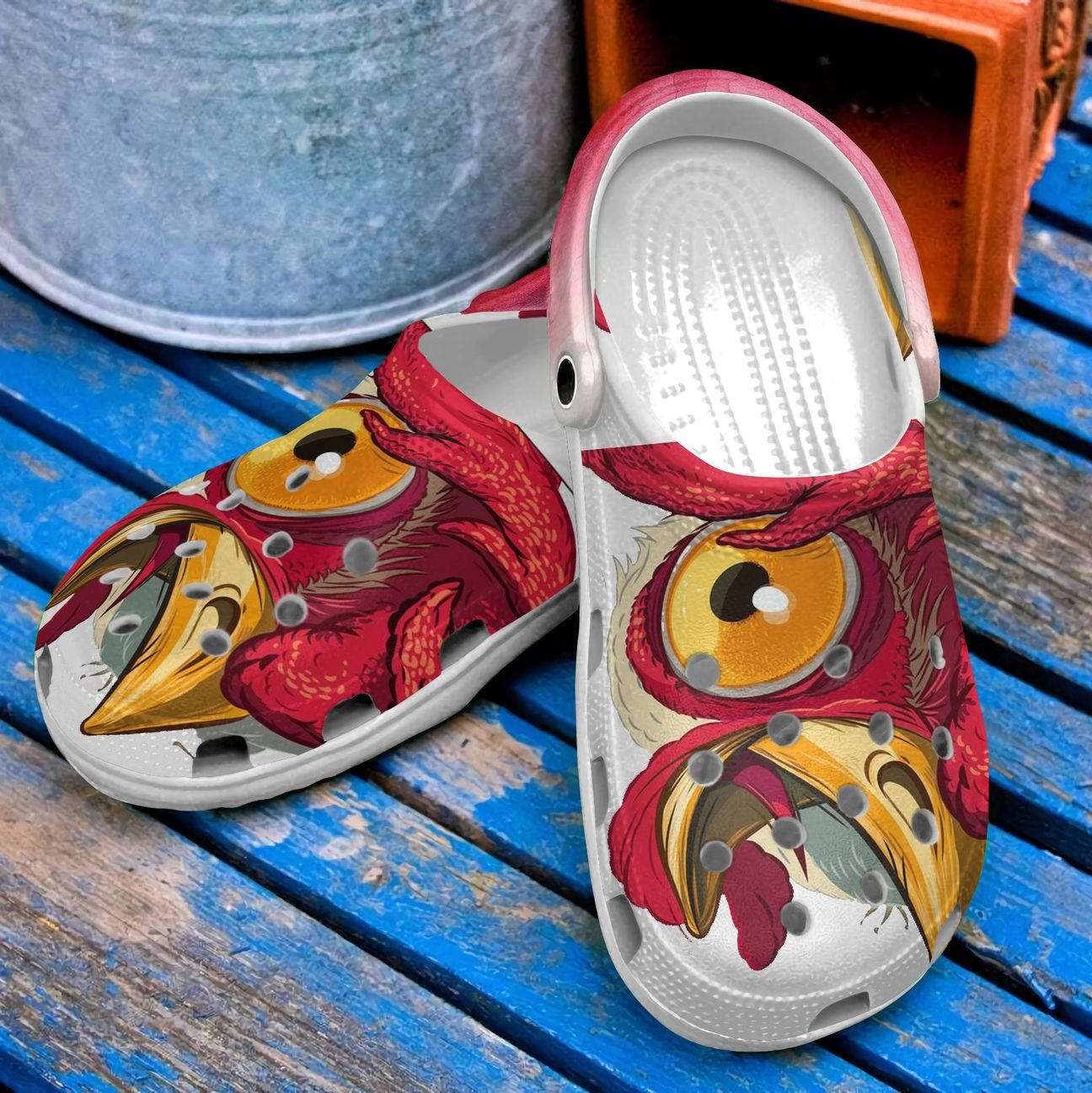 Chicken Personalized Clog, Custom Name, Text, Color, Number Fashion Style For Women, Men, Kid, Print 3D Chicken