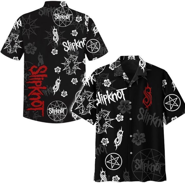 Slipknot Logo Hawaii Aloha Shirts Band Short Sleeve Hawaii For Men Ha72876