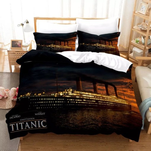 Titanic 10 Duvet Cover Pillowcase Home Decor 3D Bedding Set 1304