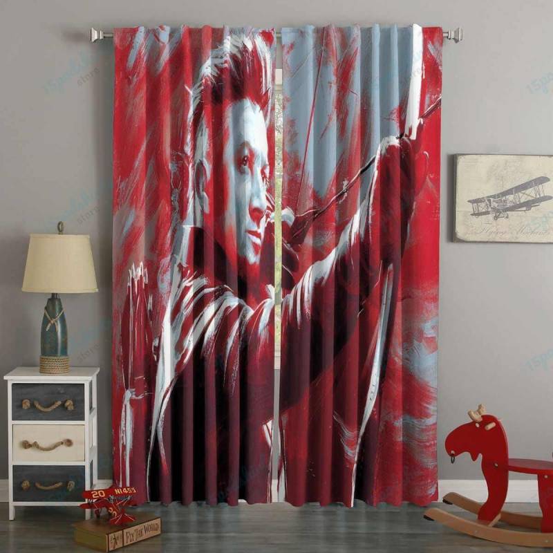 3D Printed Avengers Endgame Hawkeye Style Custom Living Room Curtains