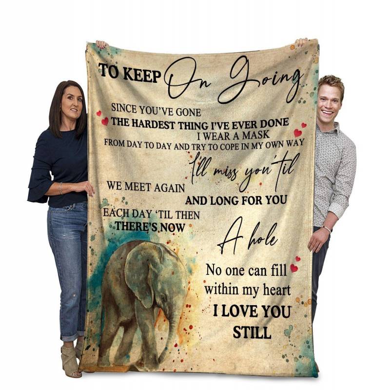 I Love You Still Gift For Elephant Lovers Fleece Blanket