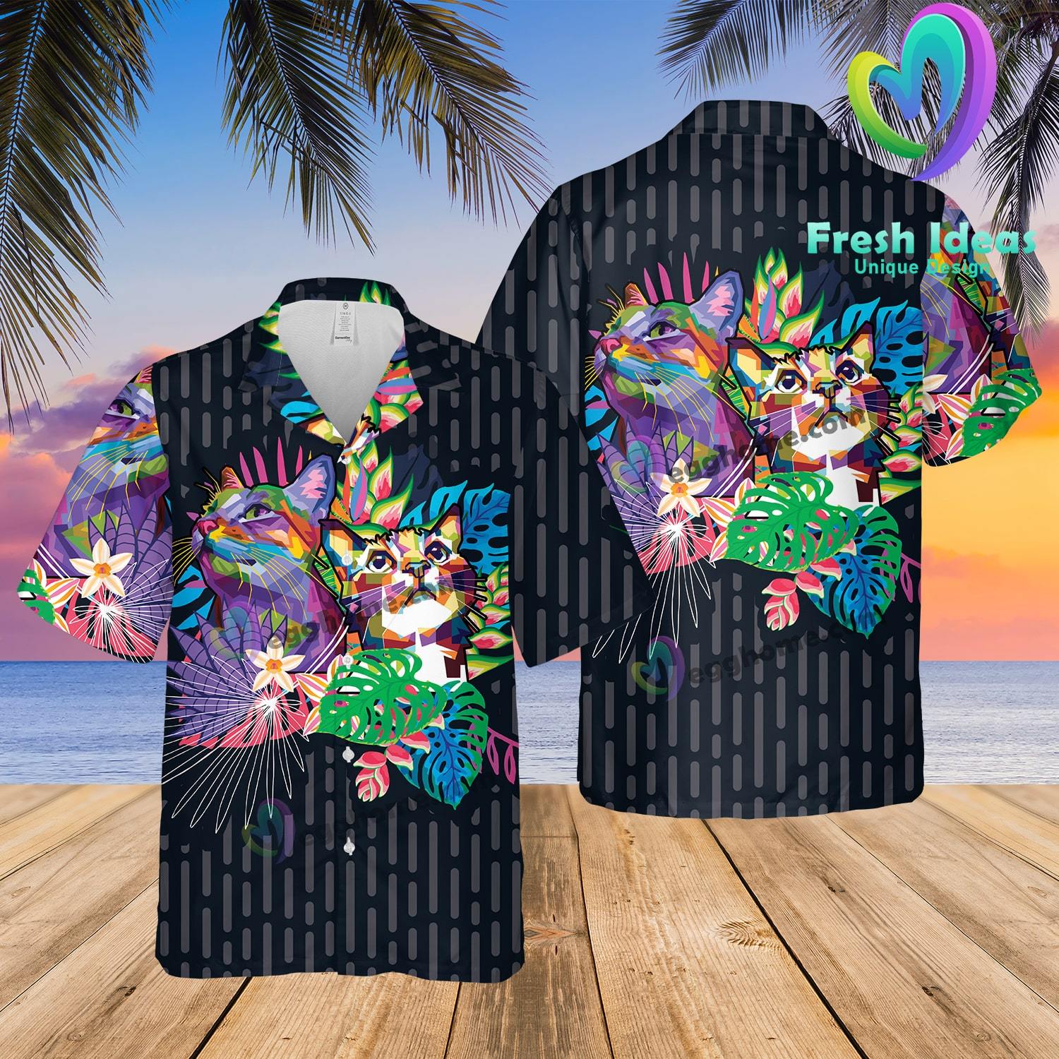 Best Cat Lovers Ever Summer Hawaii Beach Shirt Ha983