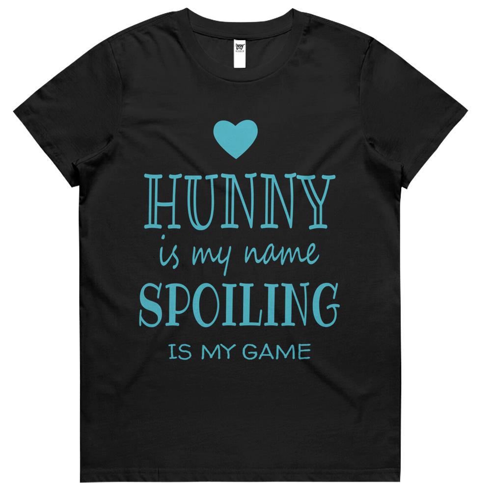 Hunny Is My Name Funny Gifts For Grandma Womens Tshirts