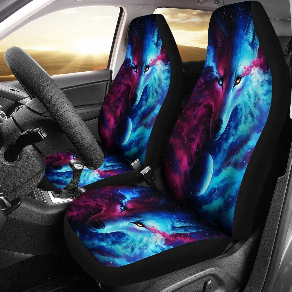 Wolf Digital Art Animal Car Seat Covers 3 amazing best gift ideas 2020